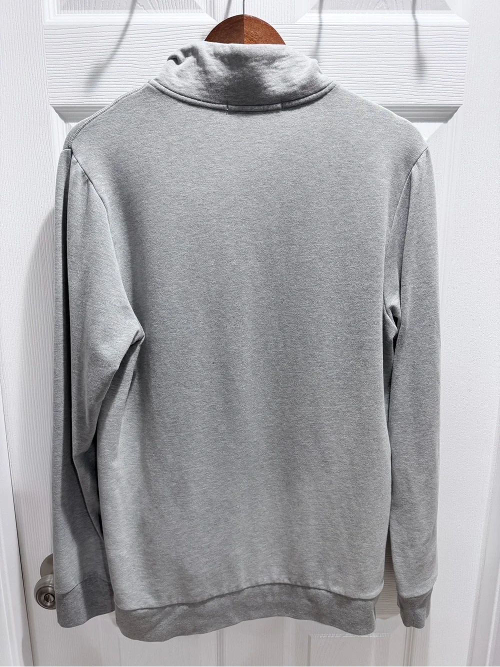 Criquet Quarter‑Zip Pullover – Men’s M Light Gray Modal Blend